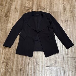 Nordstrom Jasmine & Juliana Black Open Front Blazer Sz Medium